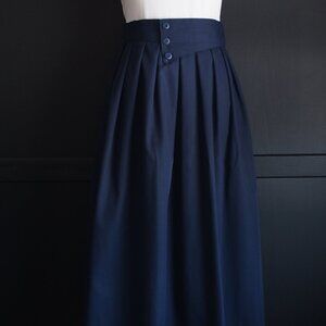 Lana Lee | NWT Vintage Navy Blue Midi Skirt